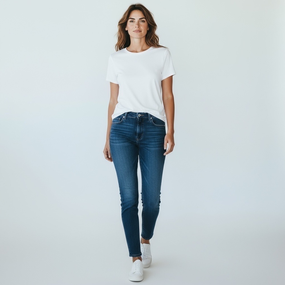 Paige Verdugo Ankle Jeans dark blue 29 mid rise